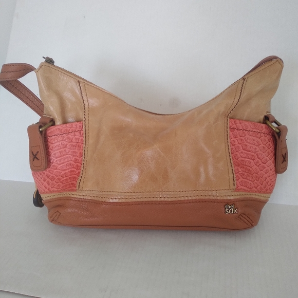 The Sak tan full grain leather hobo purse - Picture 1 of 9